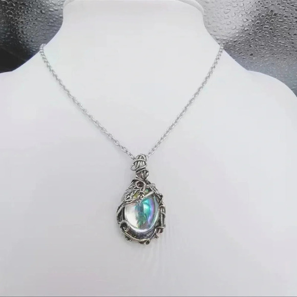Crystal Ball Pendant Necklace - Picture 4 of 7